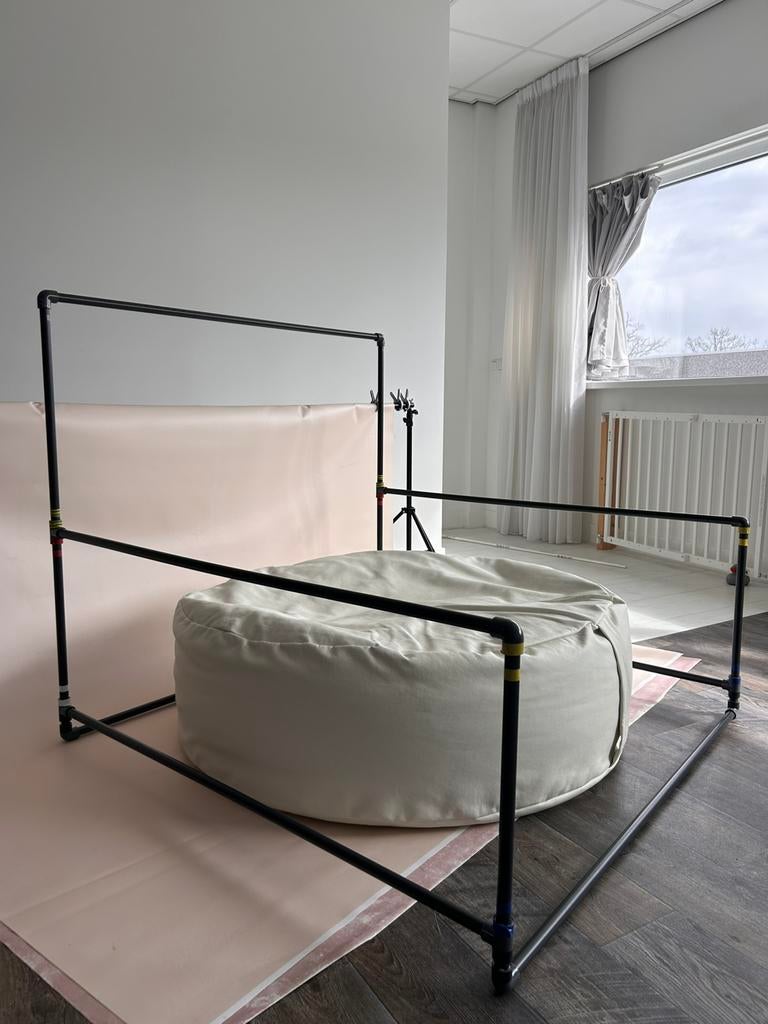 Achtergrondsysteem newborn fotografie incl beanbag!, Ophalen, Zo goed als nieuw, Overige typen
