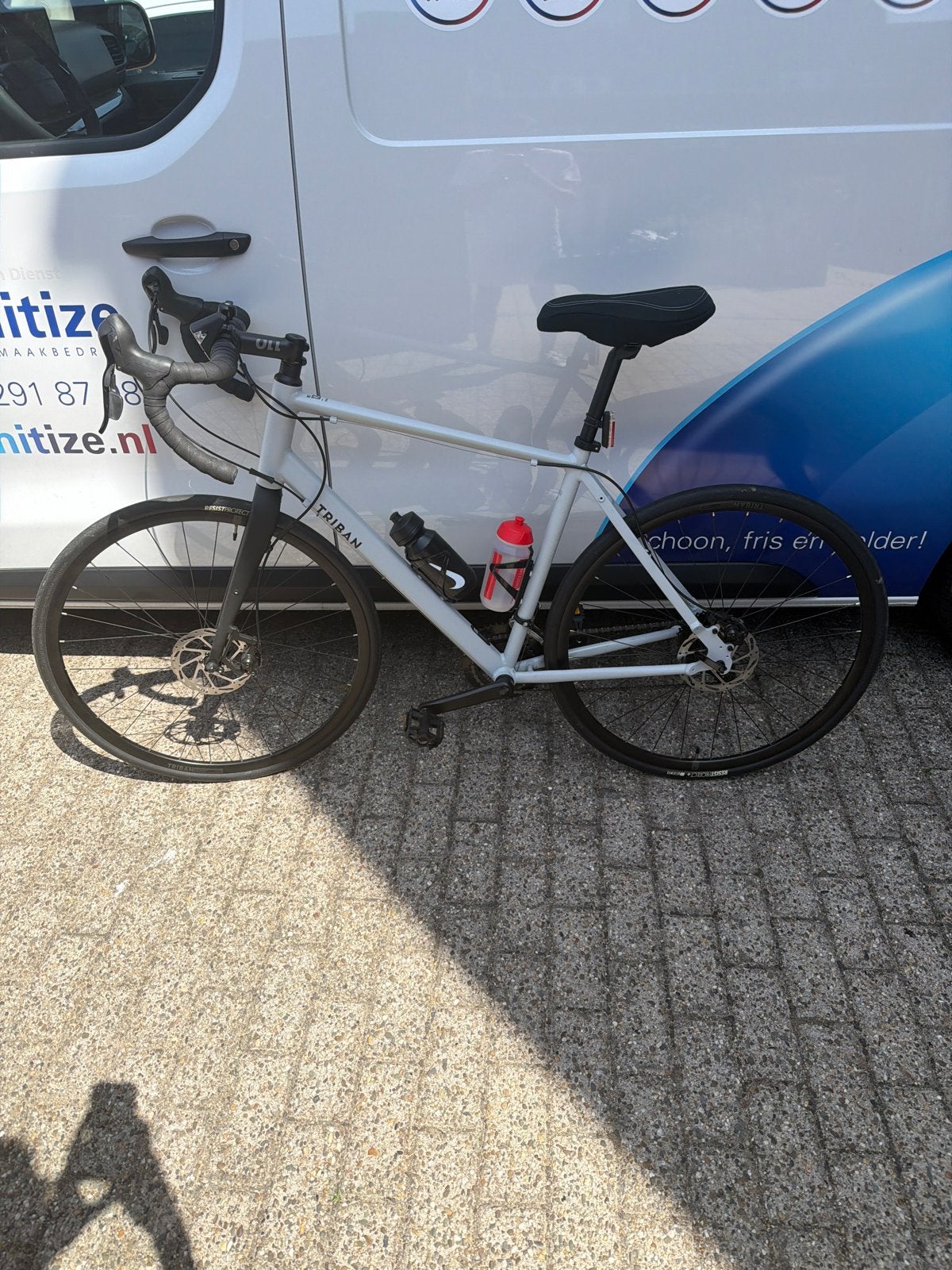 Triban RC 120 Racefiets - Zo goed als nieuw, Fietsen en Brommers, Fietsen | Racefietsen, 28 inch, Heren, Aluminium, Zo goed als nieuw