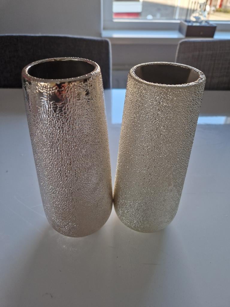 Rose gold / Rose gouden vaasjes, Overige materialen, Overige kleuren, Ophalen of Verzenden, Zo goed als nieuw