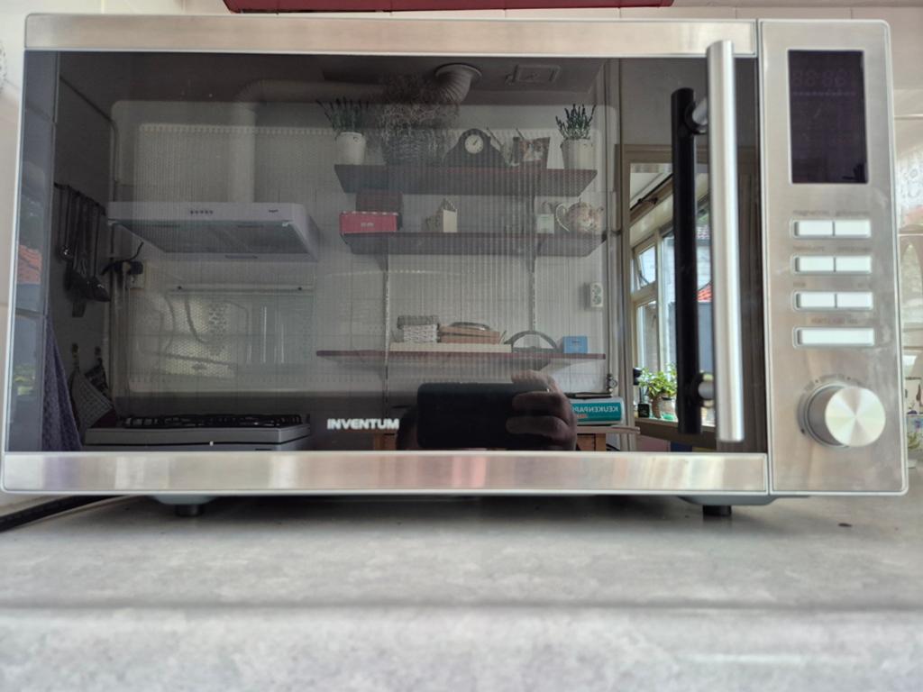 Inventum Combimagnetron met Grill en Hete Lucht, Ophalen, Combimagnetron, Gebruikt, Hete lucht