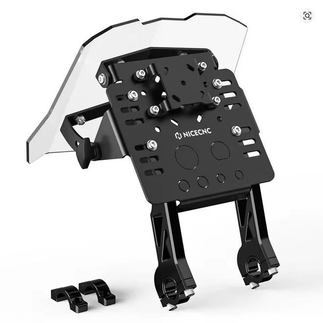 nicecnc navigatie houder + windscherm adv en enduro, Motoren, Accessoires | Navigatiesystemen, Ophalen of Verzenden, Nieuw