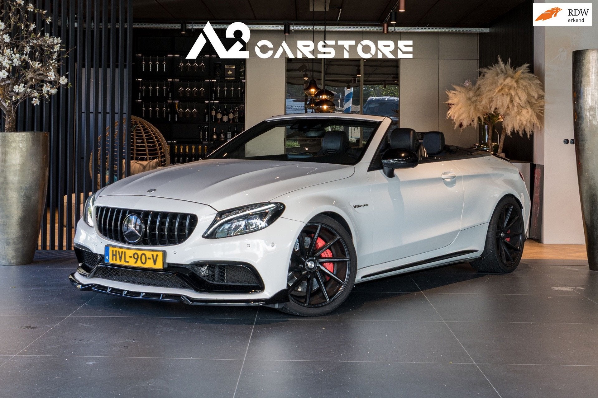 Mercedes-Benz C-klasse Cabrio AMG C63 2018 600PK, Auto's, Automaat, Achterwielaandrijving, Gebruikt, Cabriolet