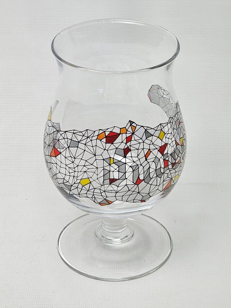 # Duvel Bierglas Philippe Debongnie Limited Edition, Ophalen of Verzenden, Gebruikt, Bierglas