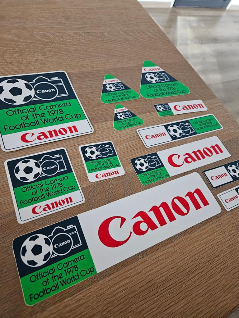 WK Voetbal 1978 Canon stickers, Ophalen of Verzenden, Zo goed als nieuw, Sport