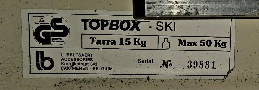 Top Box Ski dakkoffer, Ophalen, Gebruikt