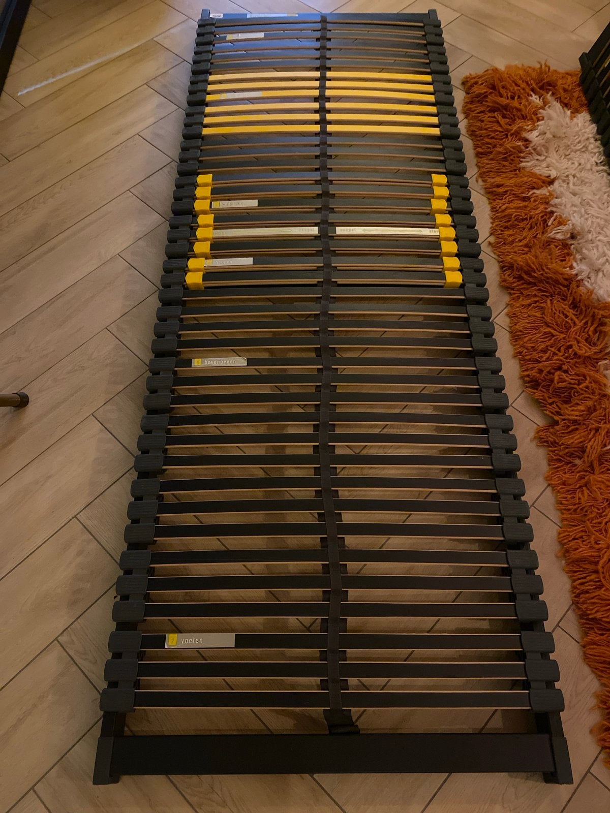 2 Bossflex lattenbodems 70 x 200, Ophalen, Zo goed als nieuw, Bedbodem, 200 cm
