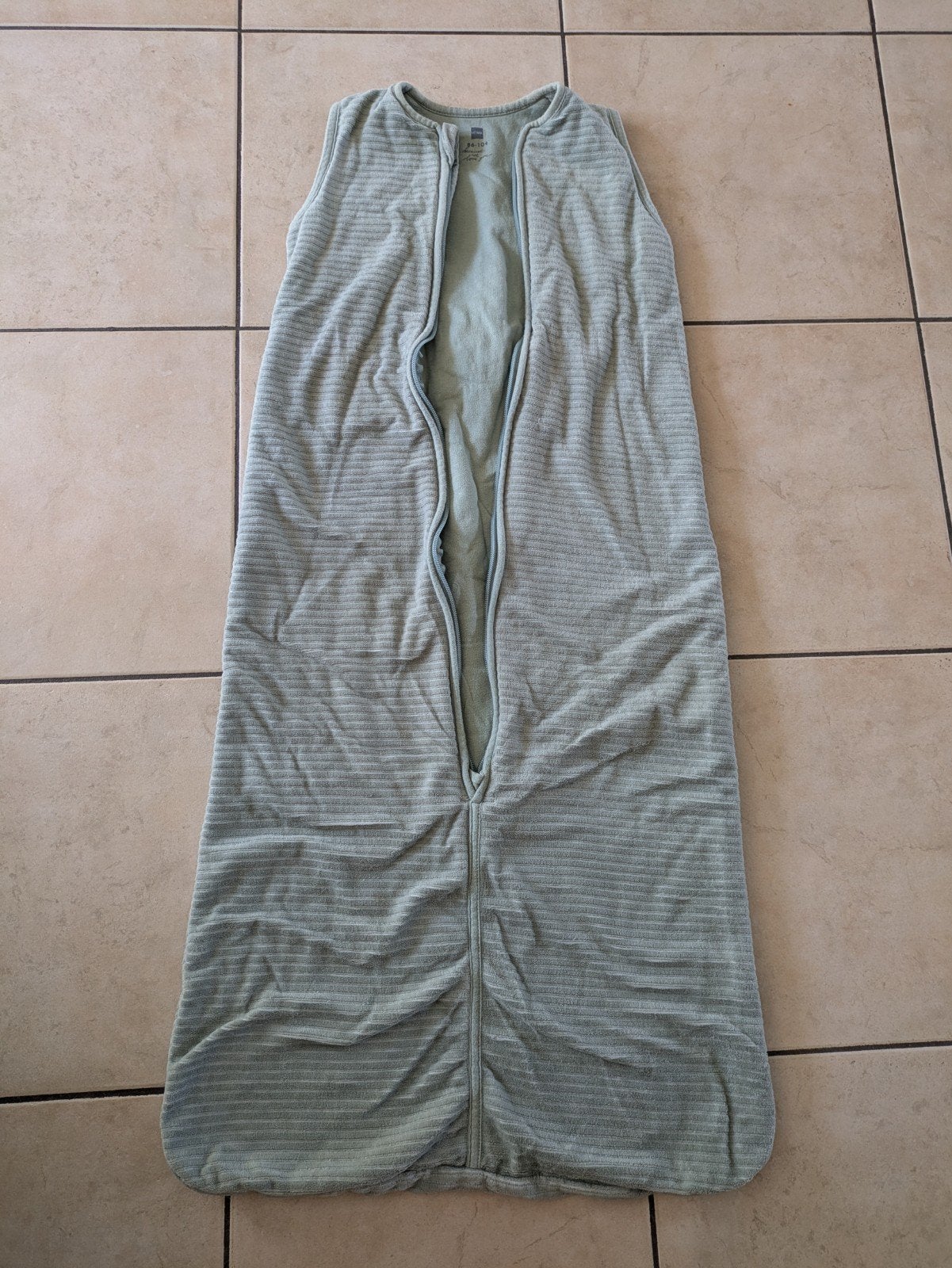 Hema mouwloze winterslaapzak maat 86/104, Kinderen en Baby's, Dekens, Slaapzakjes en Inbakerproducten, Groen, 104 cm, Ophalen of Verzenden