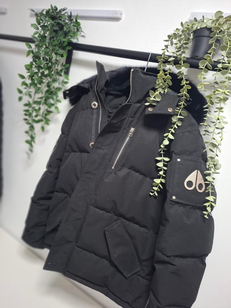 Moose Knuckles jas met label, zwart, maat L, Kleding | Heren, Jassen | Winter, Maat 52/54 (L), Zwart, Nieuw, Ophalen of Verzenden