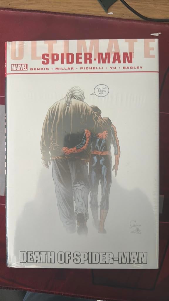 Ultimate Spider-Man death of ultimate spider-man omnibus, Boeken, Eén comic, Ophalen of Verzenden, Zo goed als nieuw, Amerika