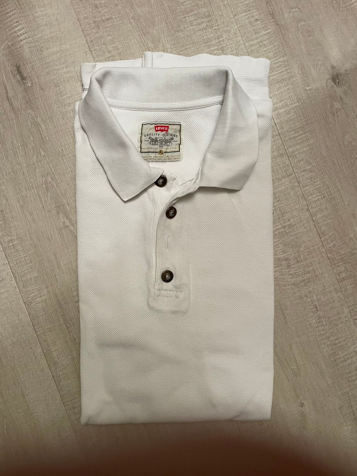 Levi’s heren polo maat XL, kleur wit, Ophalen, Zo goed als nieuw, Maat 56/58 (XL), Wit