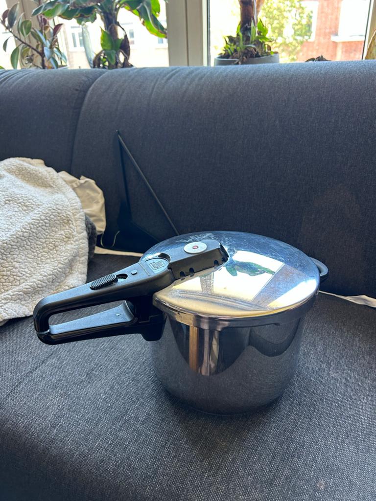 Fissler Vitavit Snelkookpan  24cm - RVS, Weinig Gebruikt, Inductieplaat, Zo goed als nieuw, Rvs, Ophalen