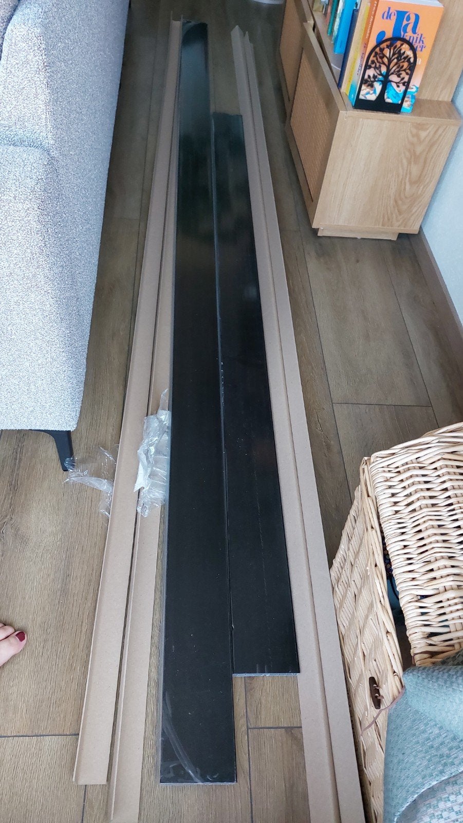 Nieuw - 120mm hoog, zwarte PVC keuke plint 2 en 3 mtr lang, Kunststof, 50 tot 150 cm, Overige typen, Nieuw