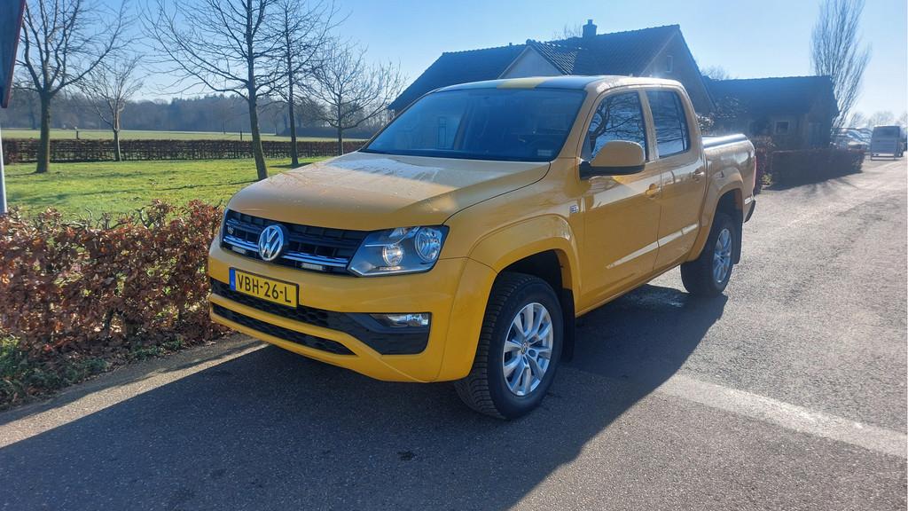 Volkswagen Amarok 3.0 TDI 4Motion Plus Cab Comfortline AIRCO, Auto's, Volkswagen, Automaat, Stof, Euro 6, 2117 kg