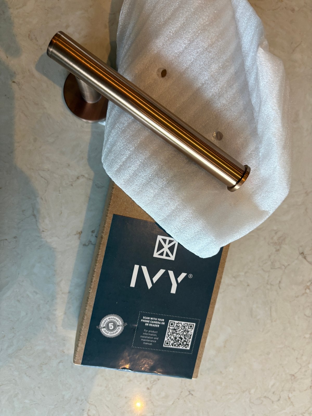 Nieuwe IVY Toiletrolhouder Geborsteld Mat Koper PVD, Overige kleuren, Overige merken, Nieuw, Ophalen