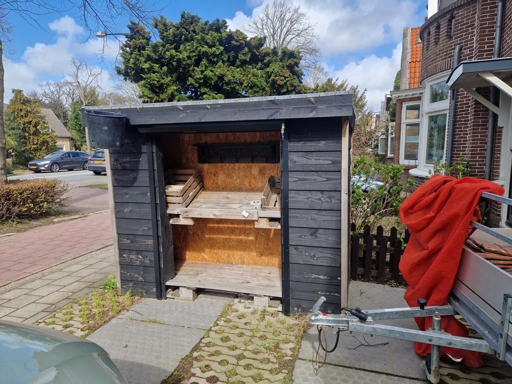 Houten kraampje met rolluik, Ophalen, Gebruikt, Hout, Overige typen