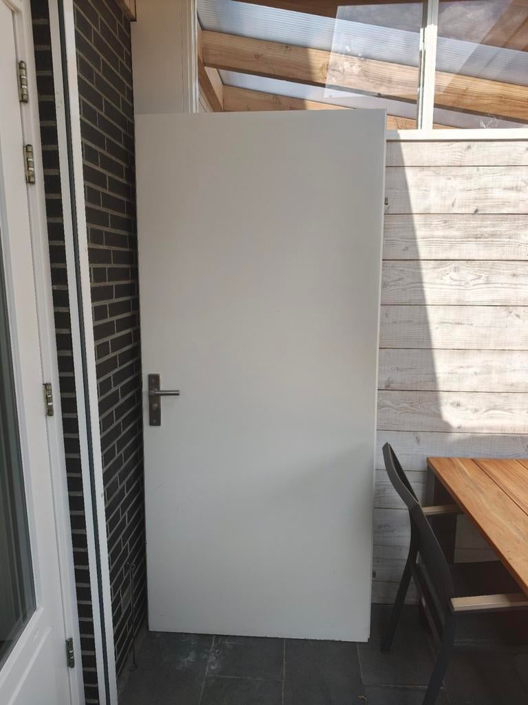 Opdekdeur 103,5 x 211,5 cm, Doe-het-zelf en Verbouw, Deuren en Horren, 100 tot 120 cm, Gebruikt, Binnendeur, Ophalen of Verzenden