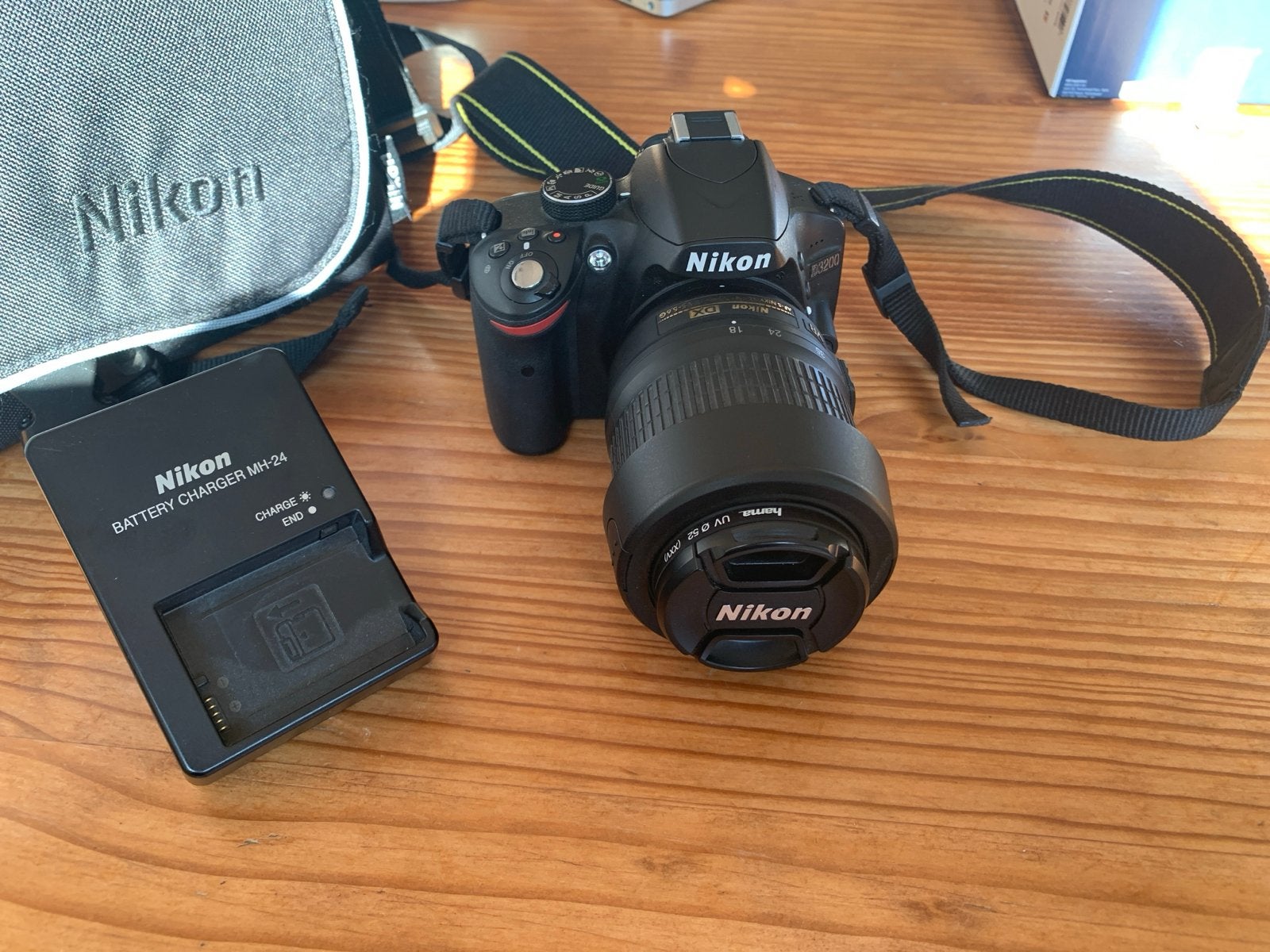 Nikon D3200 Spiegelreflexcamera met AF-S Nikkor 18-55mm lens, Audio, Tv en Foto, Ingebouwde flitser, Gebruikt, Spiegelreflex, Ophalen of Verzenden