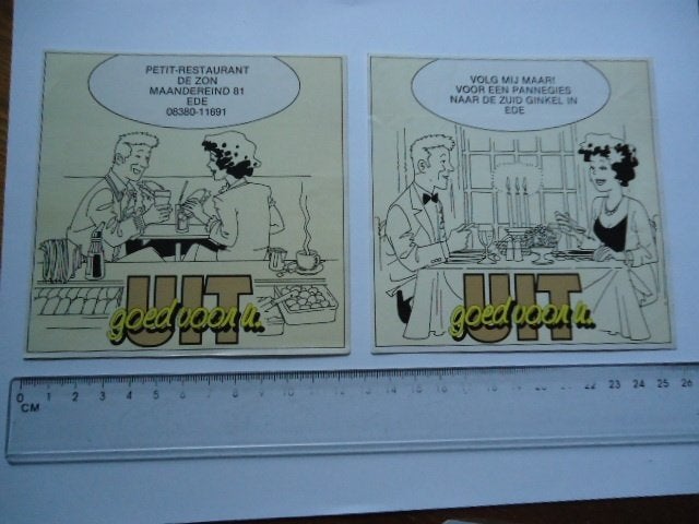 sticker oud EDE Strip Pannegies DE ZON Martin Lodewijk eppo, Ophalen of Verzenden, Zo goed als nieuw, Bedrijf of Vereniging