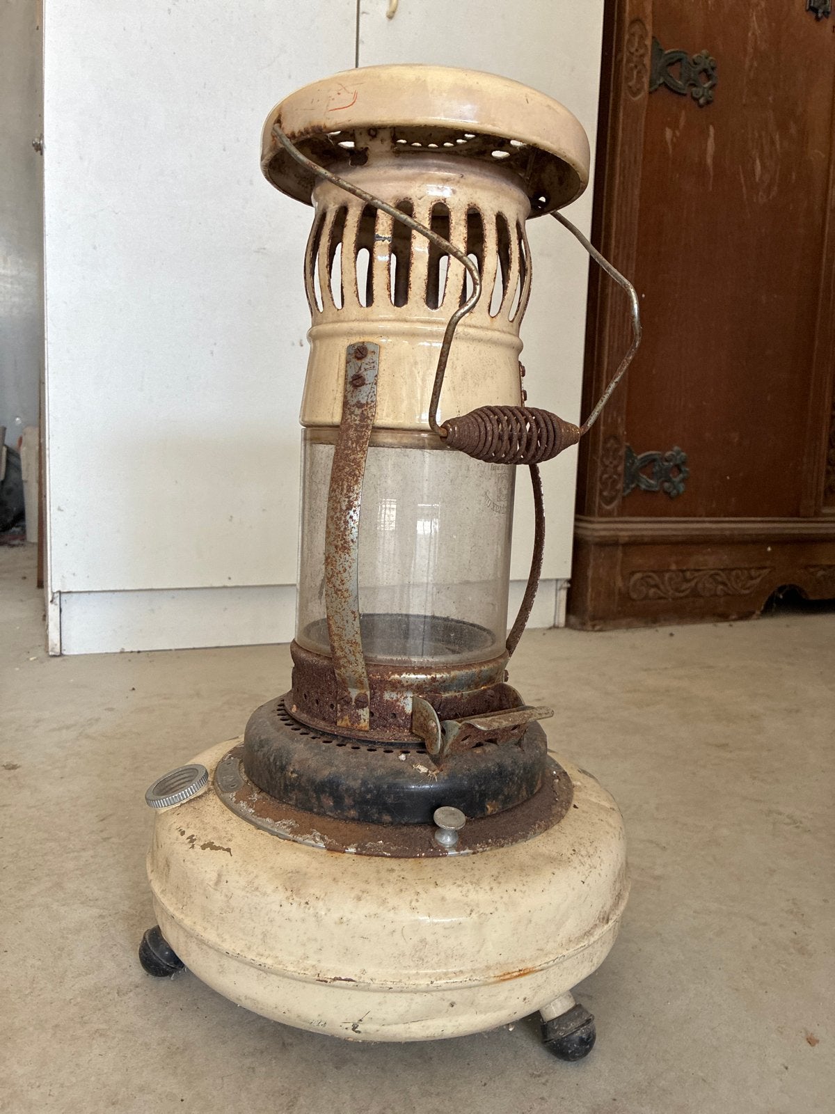 Antieke Original Haller petroleumlamp - decoratief, Ophalen