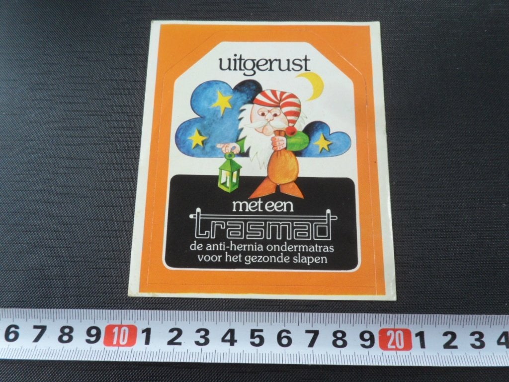 sticker Uitgerust met een TRASMAD de anti-hernia ondermatras, Ophalen, Zo goed als nieuw