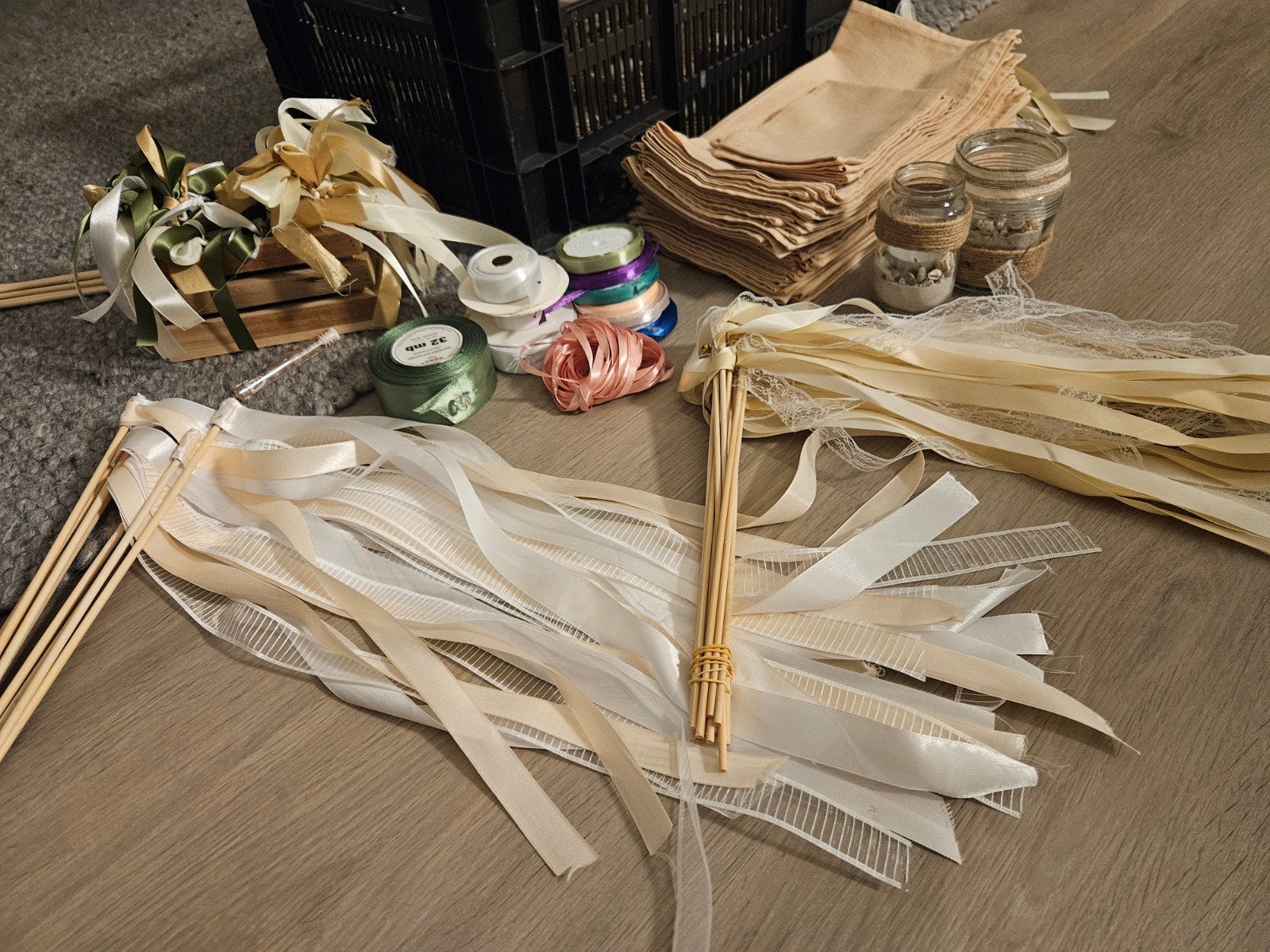 Bruiloftversiering, Ophalen, Hout
