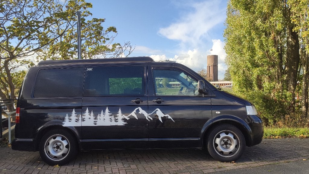 Volkswagen 2008 Zwart, Auto's, Automaat, 2500 kg, Zwart, Diesel