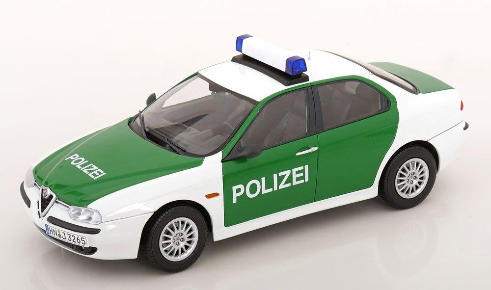 Alfa Romeo 156 "Polizei" 1998 Groen / Wit 1-18 Triple 9 Coll, Overige merken, Tschuiten@hotmail.com, Duitsland, Auto