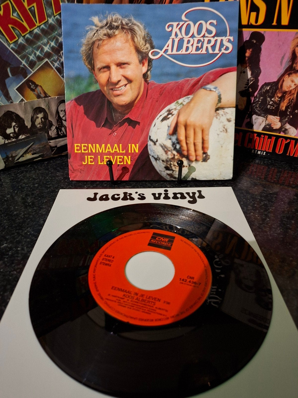 Koos Alberts - Eenmaal In Je Leven  1991, 7 inch, Ophalen of Verzenden, Zo goed als nieuw, Fotohoes