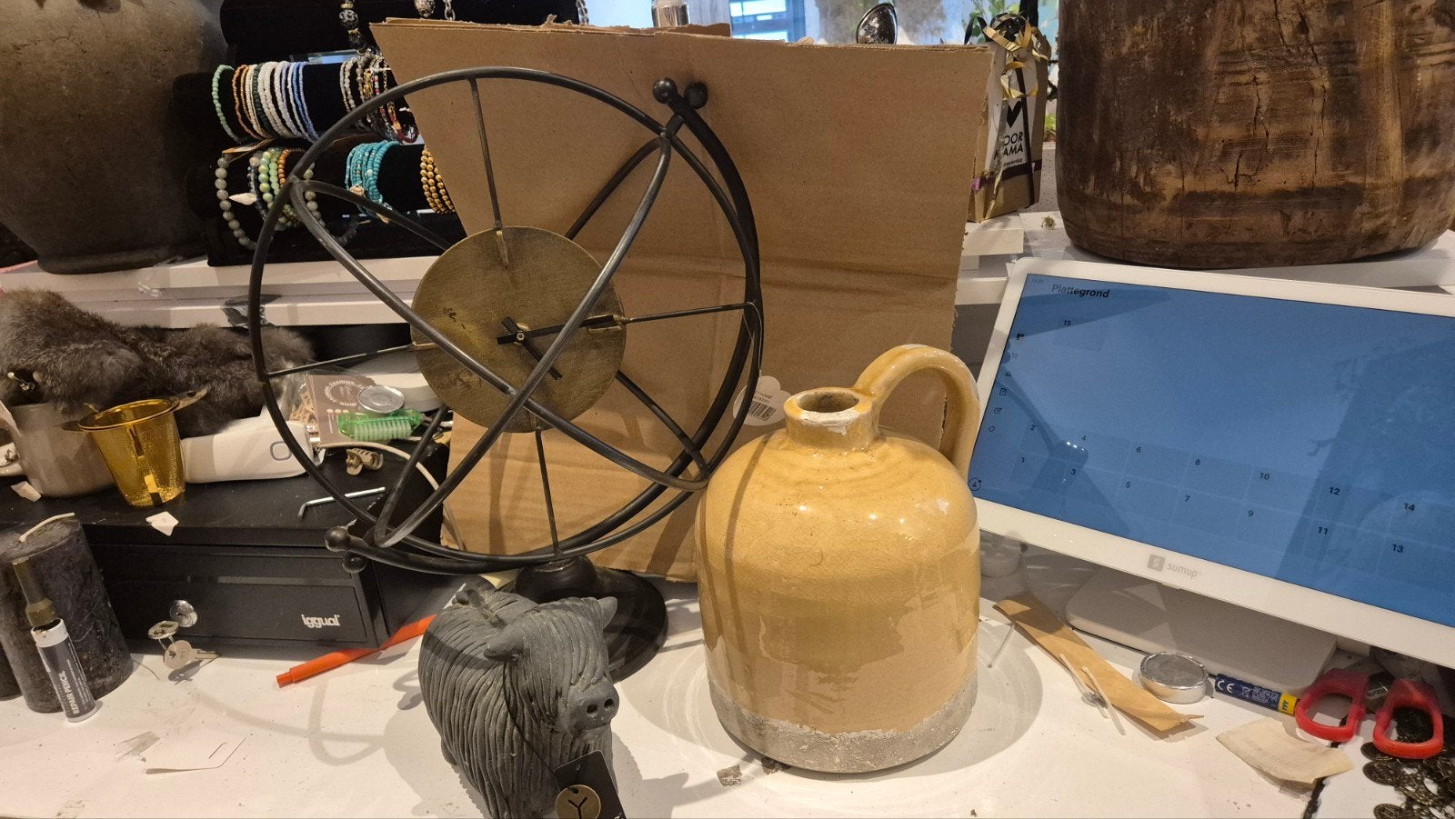 Nieuwe woonaccessoires: Klok, Kruik en Hooglander Brynxz, Huis en Inrichting, Woonaccessoires | Overige, Meerkleurig, Overige stijlen