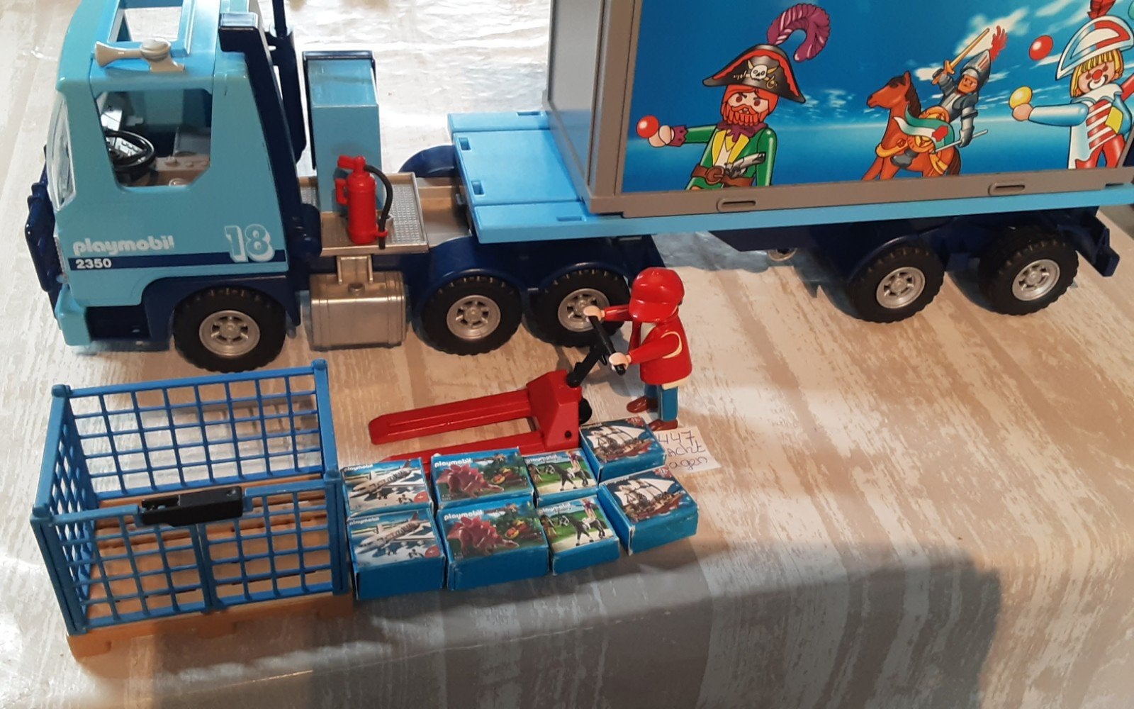4447 speelgoed vrachtwagen, Ophalen of Verzenden, Zo goed als nieuw, Complete set