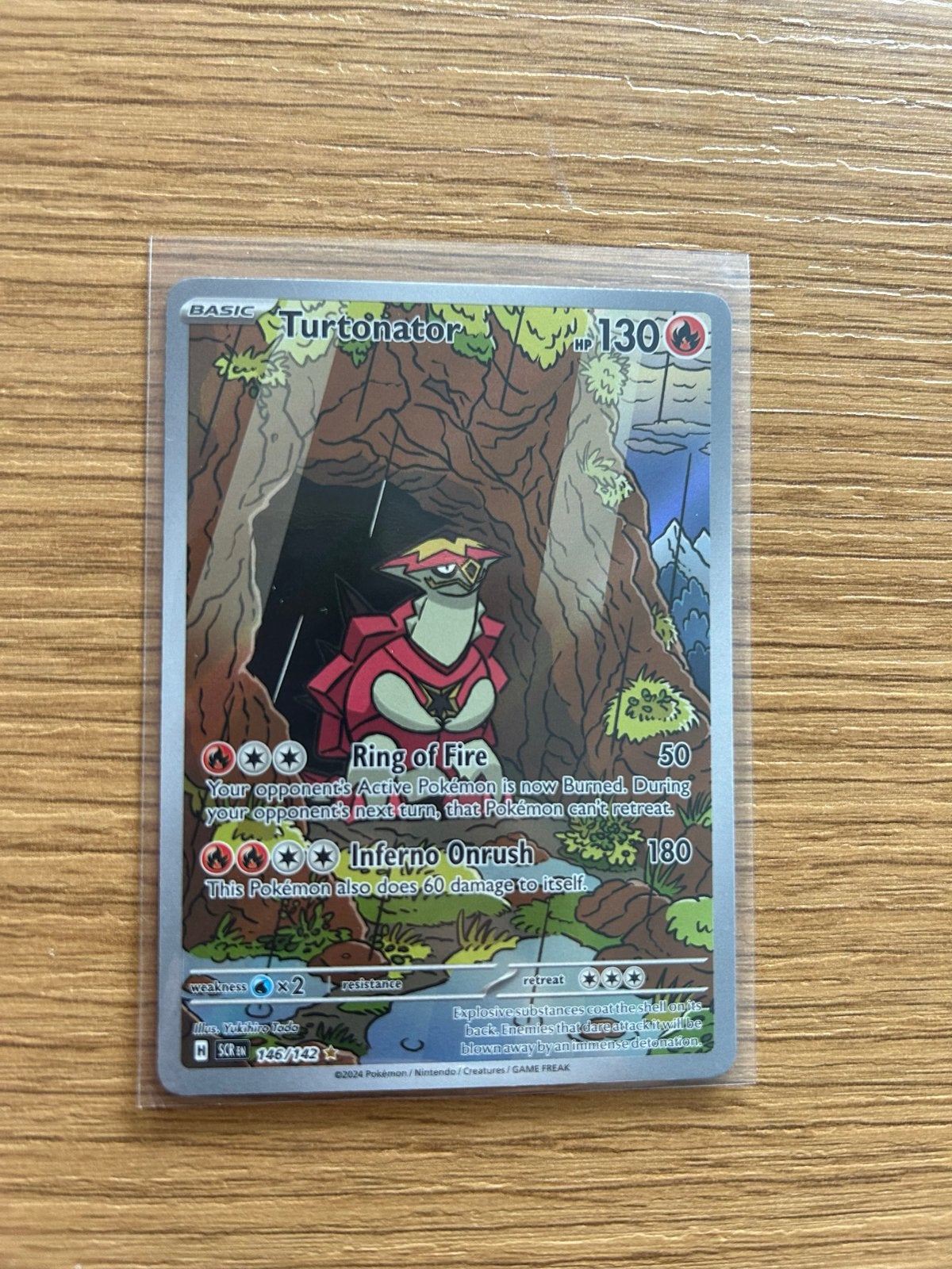 Turtonator IR Pokémon Kaart (SM148/147), Ophalen of Verzenden, Zo goed als nieuw, Losse kaart