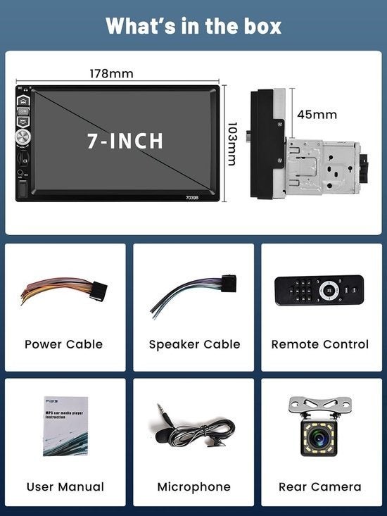 Autoradio 1-DIN – Autoradio Met Scherm – Auto Stereo, Corvance B.V., Verzenden, Nieuw, Corvancebol@gmail.com