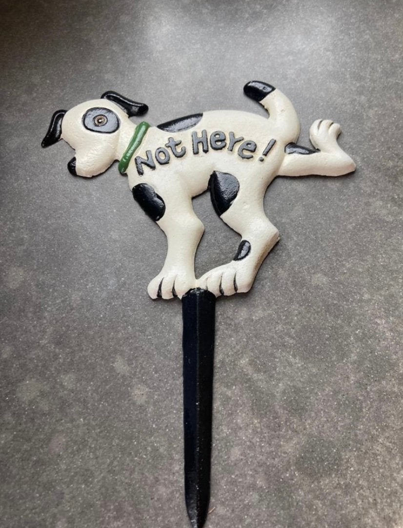 Tuinsteker “not here!”, Ophalen of Verzenden, Nieuw