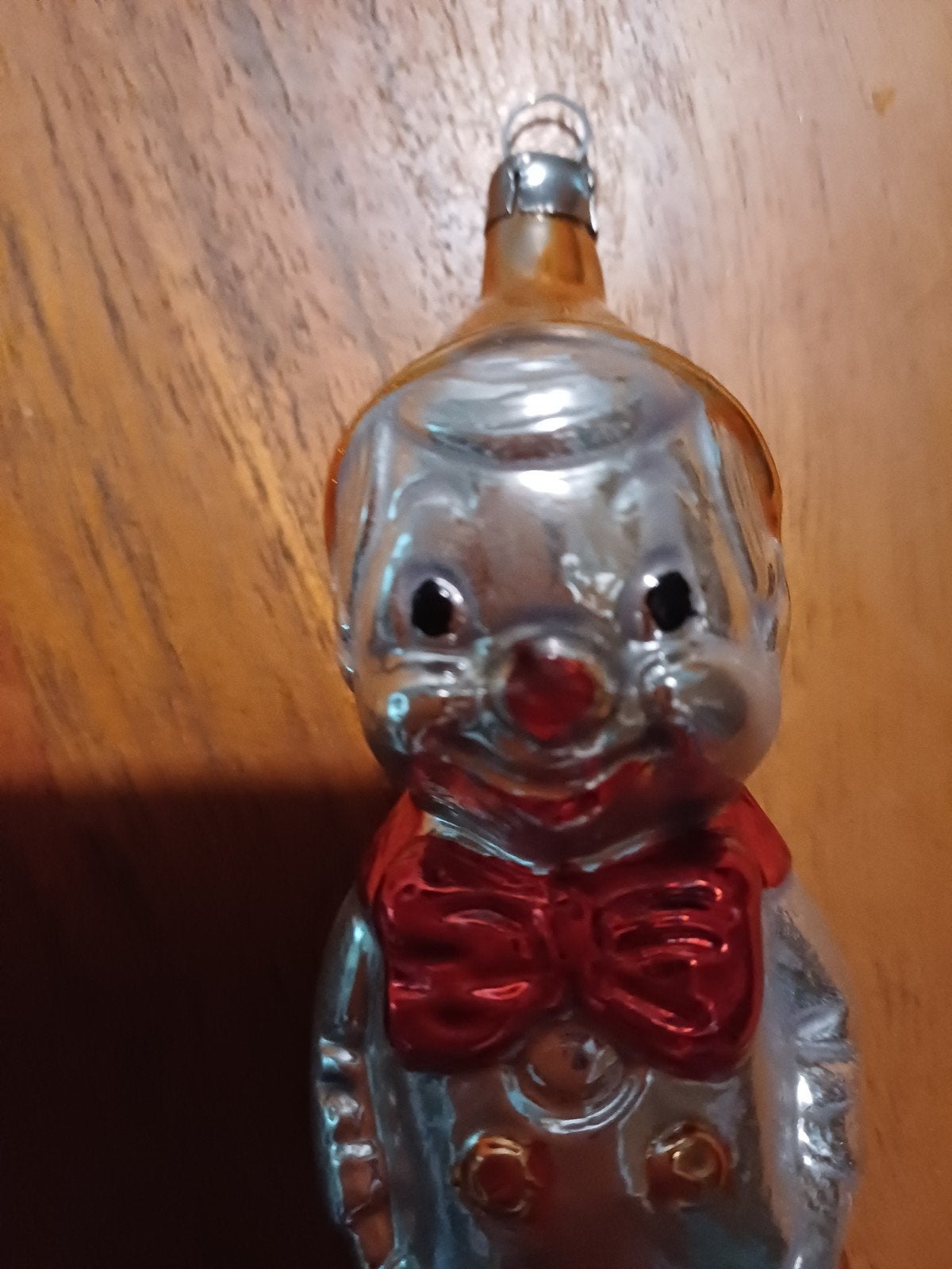 Oude vintage Kerstbal van glas Pinokkio Kerst, Antiek en Kunst, Verzenden