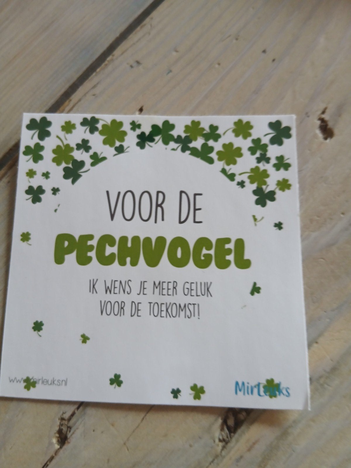 Stikkers pechvogel, Ophalen of Verzenden