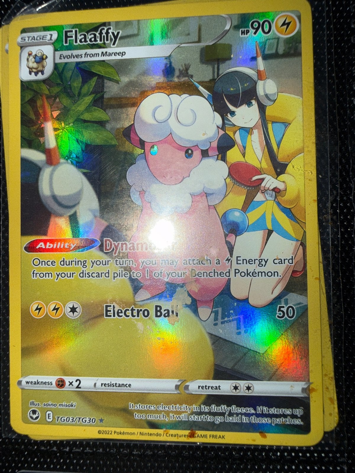 Pokémon Kaart Flaaffy TG03/TG30 - Zo goed als nieuw, Hobby en Vrije tijd, Ophalen of Verzenden, Zo goed als nieuw, Losse kaart