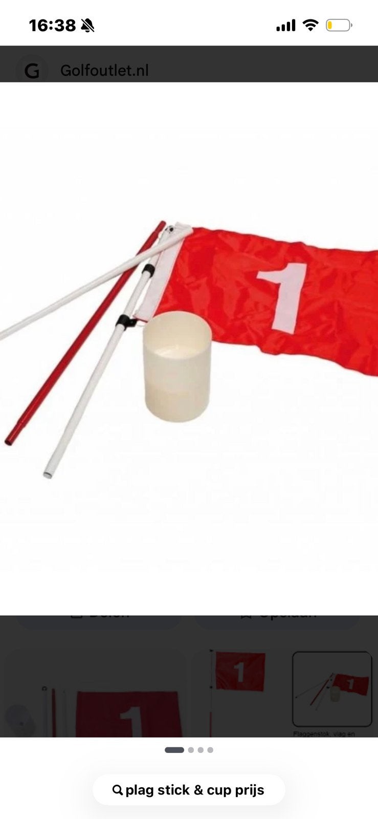 Golf vlag en hole, Ophalen of Verzenden, Nieuw