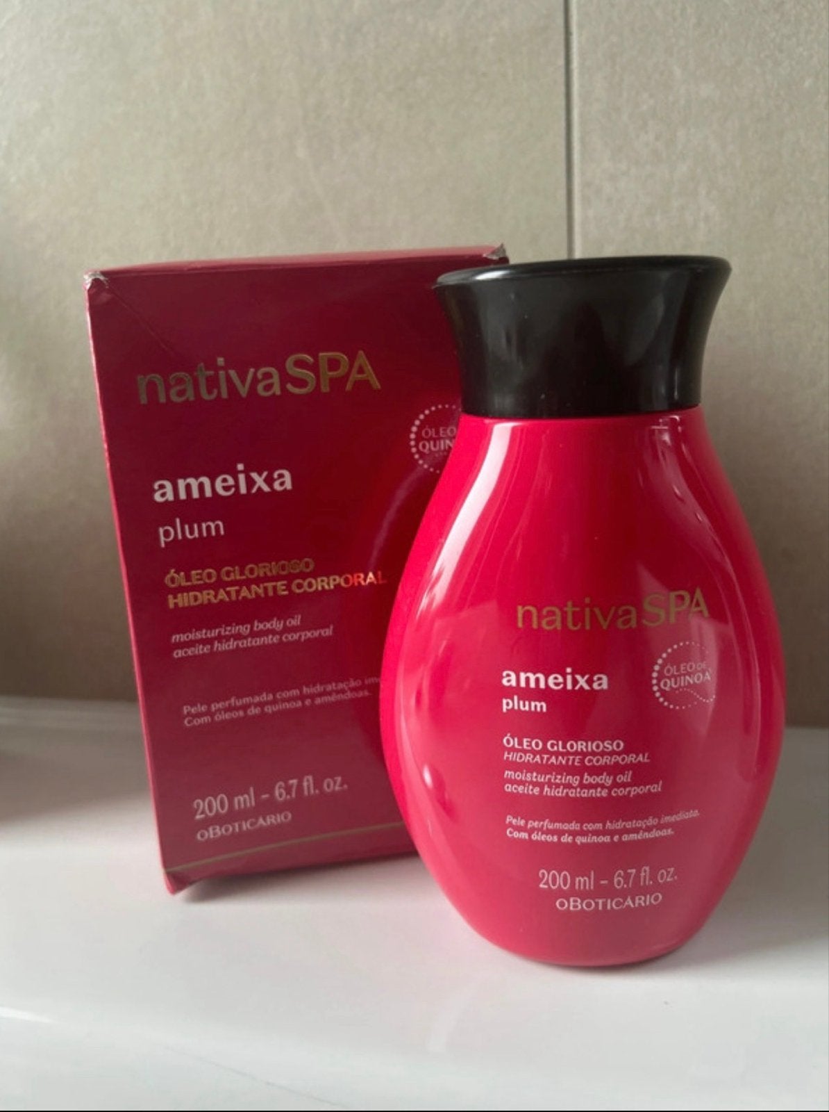 Nativa SPA Plum Olie - Hydraterende Body Olie 200ml, Sieraden, Tassen en Uiterlijk, Uiterlijk | Lichaamsverzorging, Ophalen of Verzenden