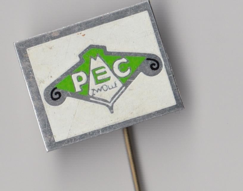 Voetbal PEC Zwolle logo speldje, Verzamelen, Speldjes, Pins en Buttons, Gebruikt, Niet vindbaar, Niet vindbaar, Speldje of Pin