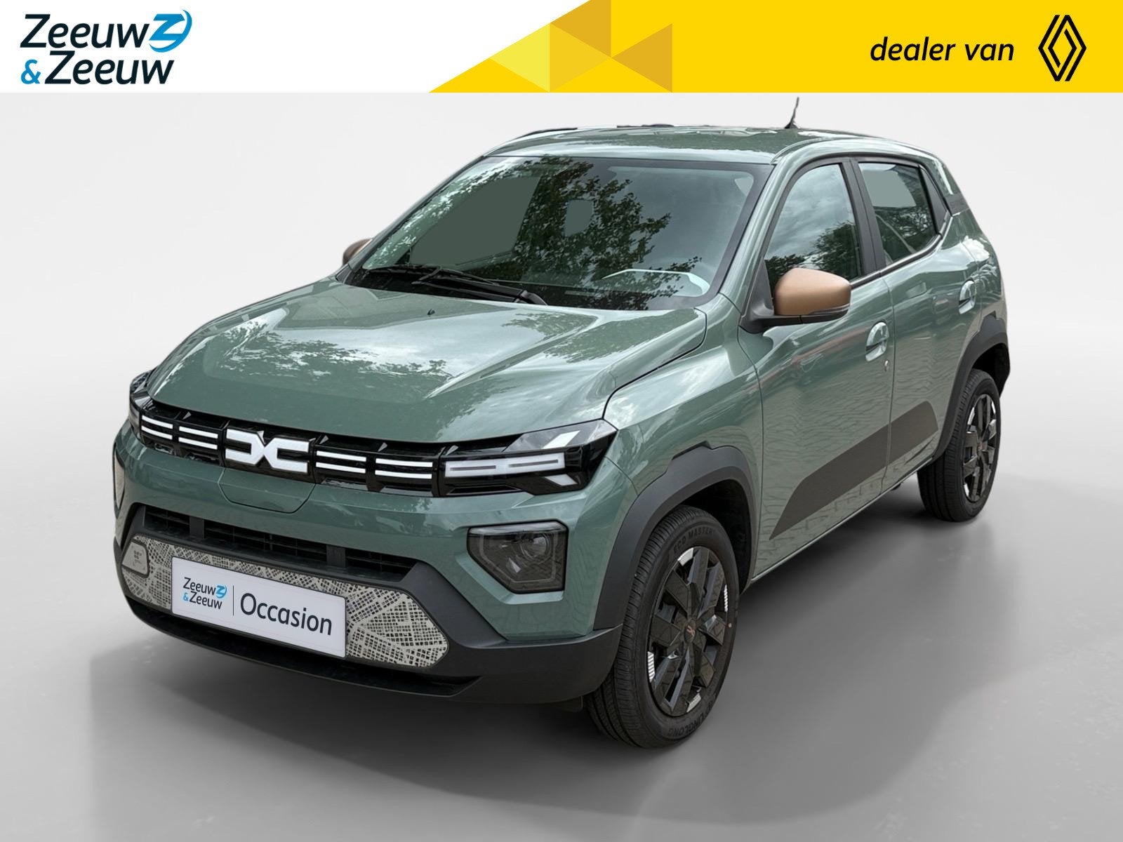 Dacia Spring Extreme 65 26.8 kWh AUTOMAAT CAMERA CRUISE CONT, Auto's, 12 maanden, Zwart, 4 stoelen, Leder en Stof