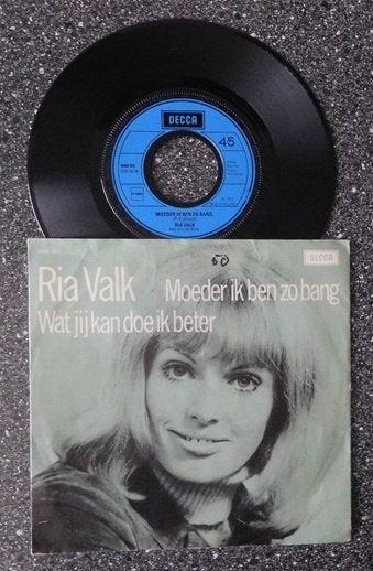Ria Valk - moeder ik ben  zo bang (NL 1973) (vanaf € 1,75), Verzenden, Zo goed als nieuw, 7 inch, Levenslied of Smartlap