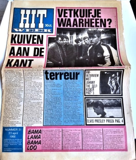 hitweek nr.31*1966*, Ophalen of Verzenden, Gelezen, Muziek, Film of Tv
