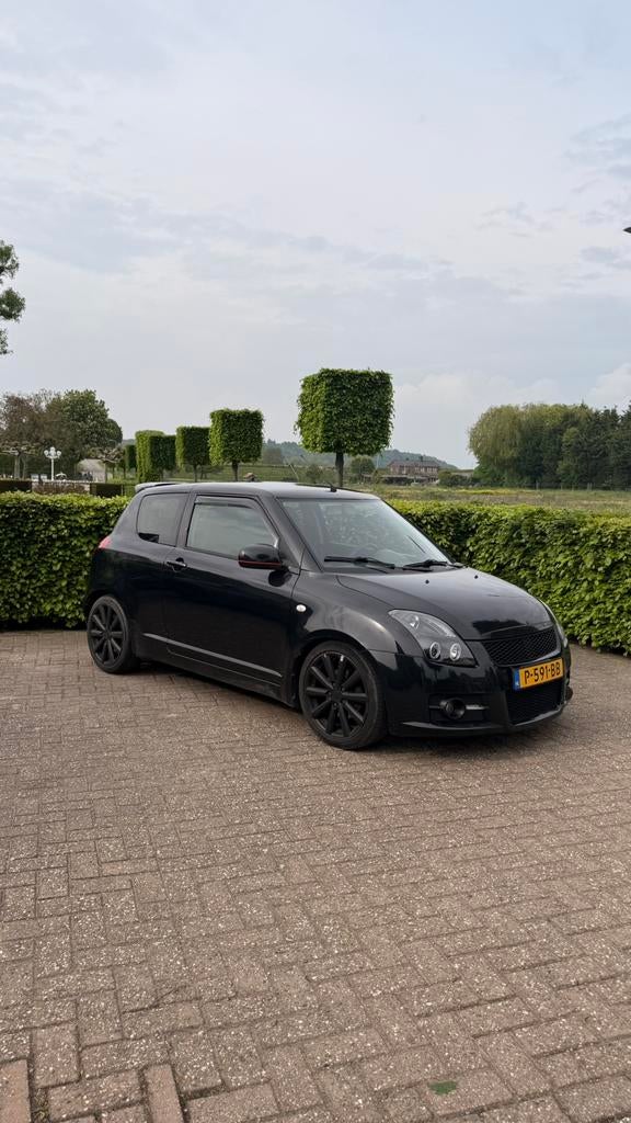 Suzuki Swift 1.6 3D Sport 2009 Zwart, Voorwielaandrijving, 1005 kg, 125 pk, 40 €/maand