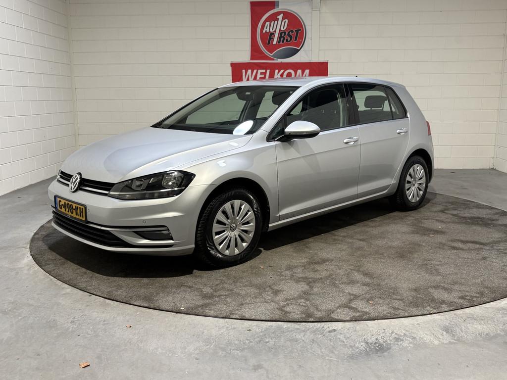 Volkswagen Golf 1.0 TSI Trendline, Clima, Cruise, Navi, Blue, Auto's, Volkswagen, Stof, Gebruikt, 49 €/maand, Origineel Nederlands