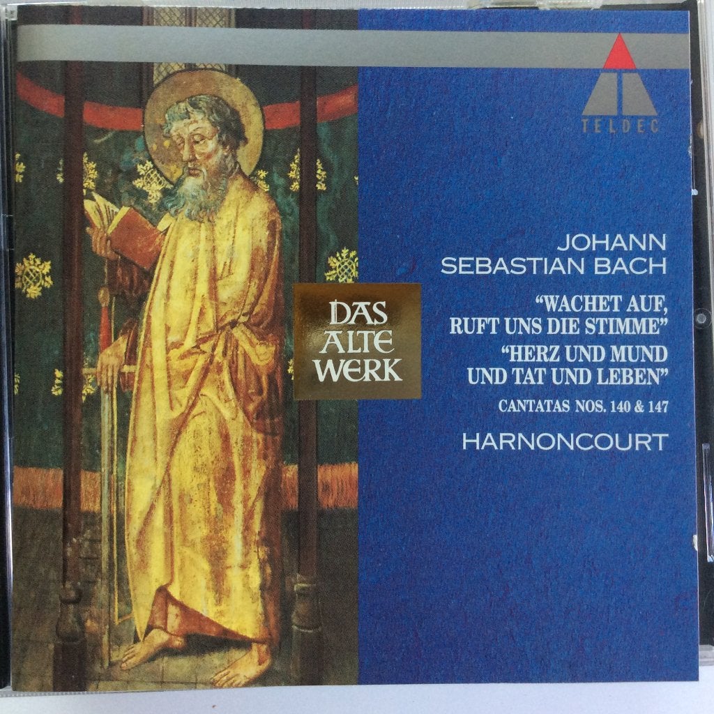 Bach - Kantaten 140&147. Harnoncourt, Concentus Musicus Wien, Cd's en Dvd's, Ophalen of Verzenden, Zo goed als nieuw, Barok, Vocaal