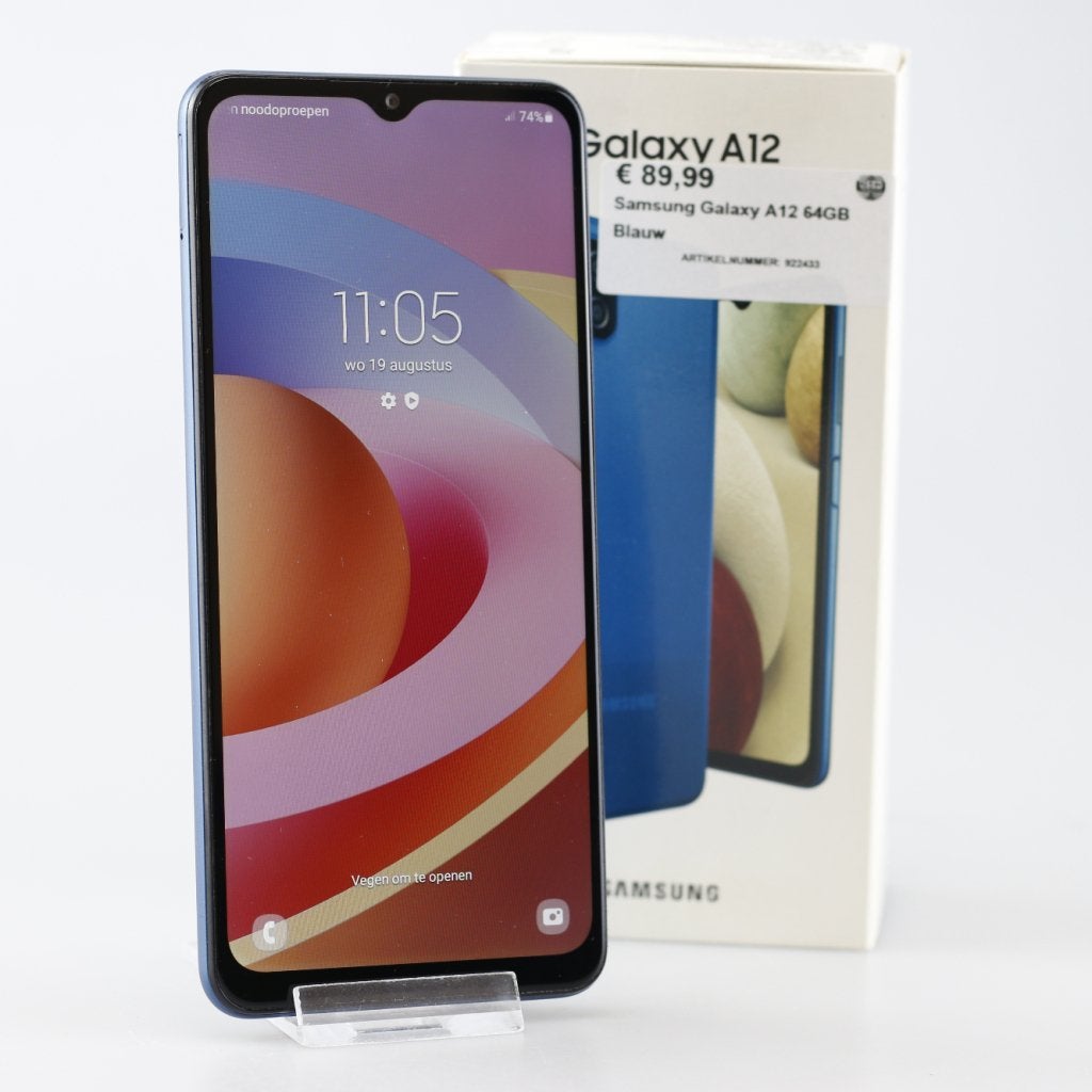 Samsung Galaxy A12 64GB Blauw, Samsung, Zo goed als nieuw, Support@Samsung.com, 129, Samsung-ro, Yeongtong-gu
Suwon-si, Gyeonggi-do 16677
South Korea