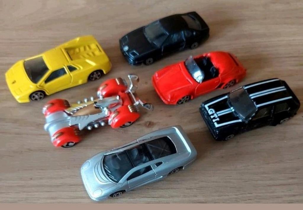 VINTAGE MAISTO JAGUAR*LAMBORGHINI*PORCHE*BMW*ANIMANGA*VW, Verzenden, Zo goed als nieuw, Auto