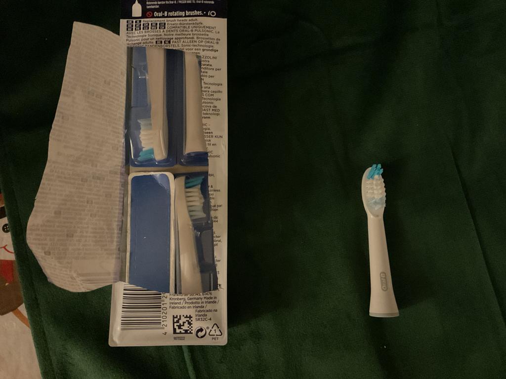 Oral-B Pulsonic Clean opzetborstels (1x4), Ophalen of Verzenden, Nieuw, Mondverzorging