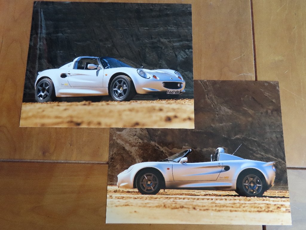 7 persfoto's Lotus Elise, Elise 340R, Esprit Sport 350, Ophalen of Verzenden, Zo goed als nieuw, Overige merken, Lotus