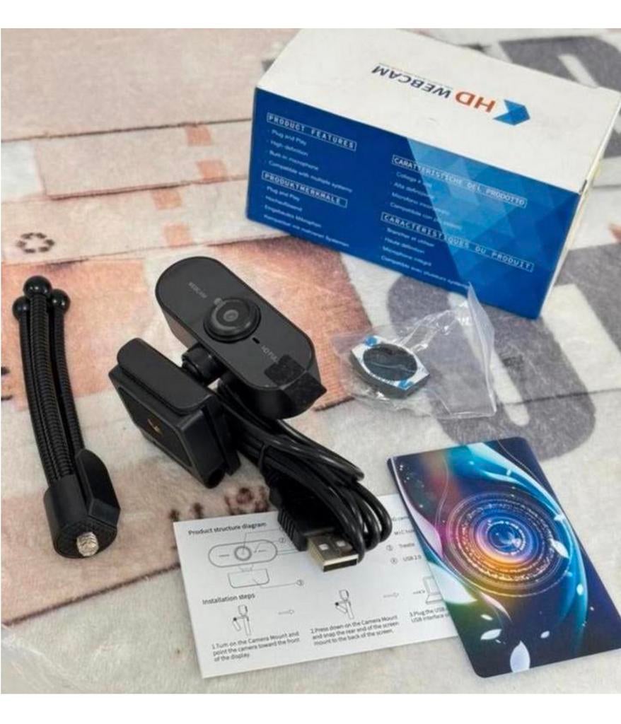 HD webcam 2K-autofocus, voor videogesprekken met microfoon, Nieuw, Ophalen of Verzenden, H, H